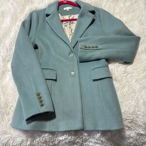 Loveshack Fancy blazer Size 10 light blue.